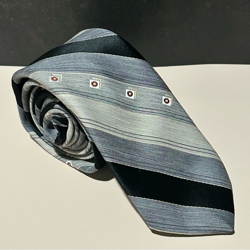 Dino Orsini Black and Gray Patternes 65” Men's Tie